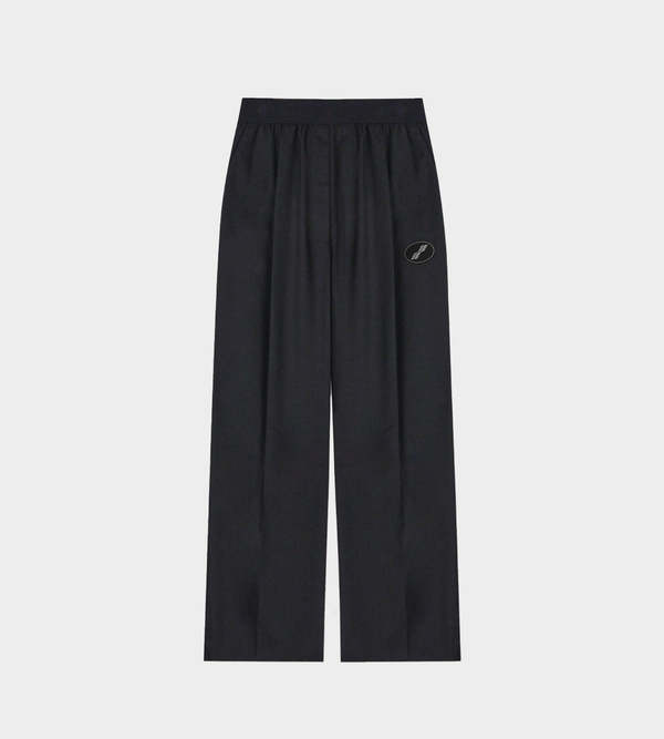 S【WE11DONE】LOGO TROUSERS／新品タグ付／送料込み Black Logo Trousers by We11done on Sale