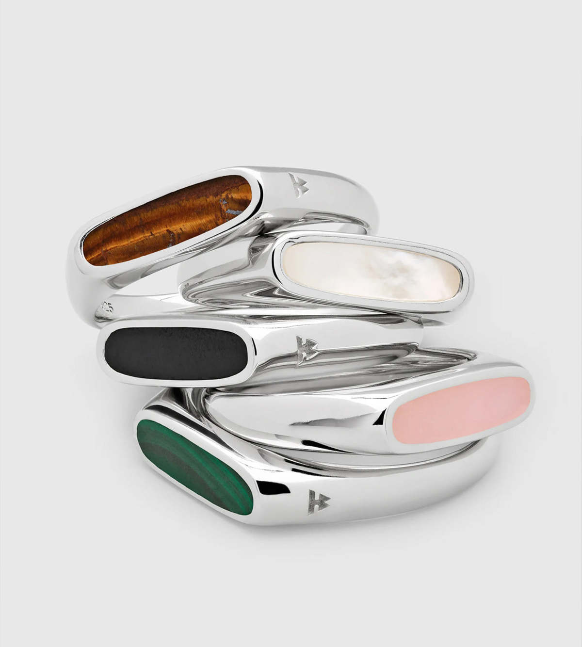Tom Wood Mario Ring White MOP - Sterling Silver | Garmentory