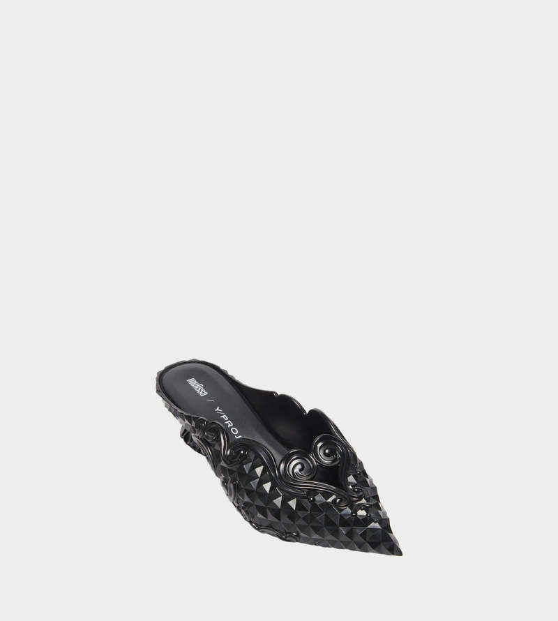 靴 y/project melissa POINT MULE Y/Project Melissa Point Mules in Black | LN-CC