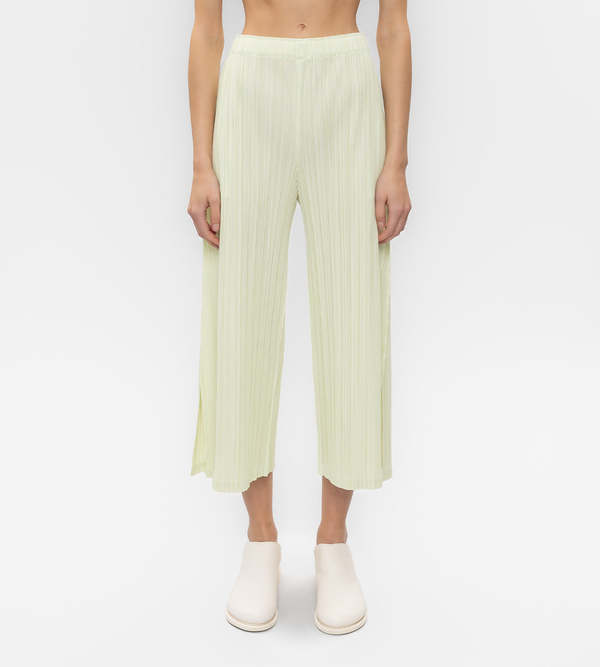 Pleats Please by Issey Miyake Mellow Pleats Pants - Apple Green