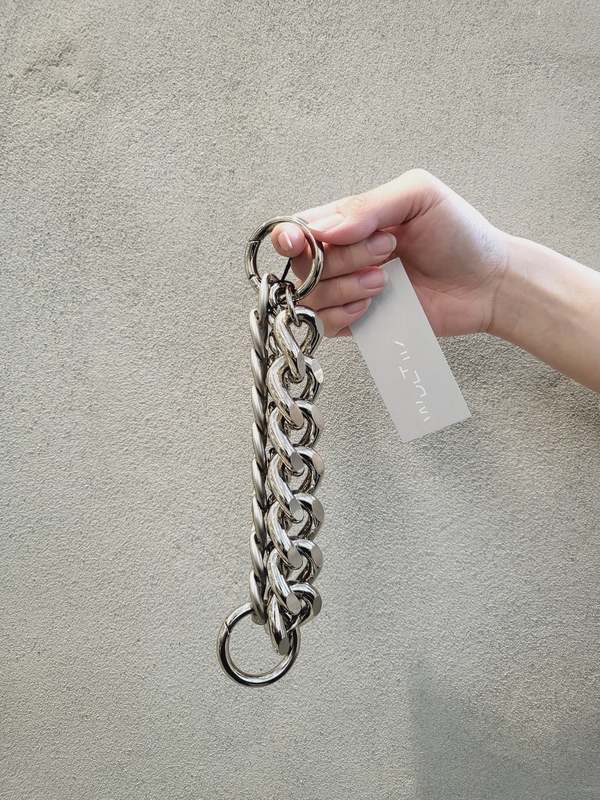MM6 Maison Margiela Triple Chain Boot Harness Bracelet - Silver