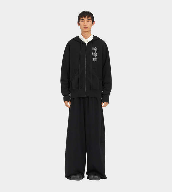 MM6 Maison Margiela Numbers-print Zip-up Hoodie | Garmentory