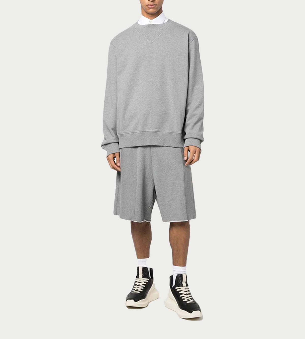 MM6 Maison Margiela Panelled Wide Sweatshorts | Garmentory