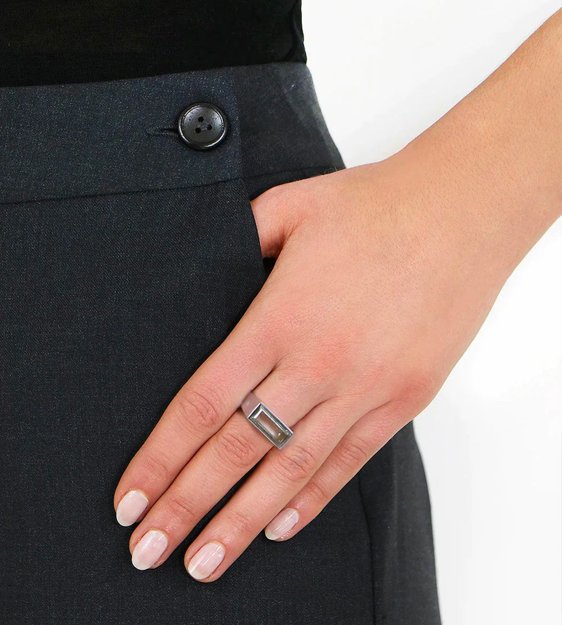 Tom Wood Peaky Ring - Green Quartz | Garmentory