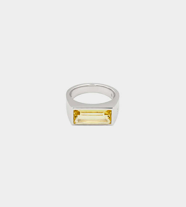 Tom Wood Peaky Ring - Lemon Quartz