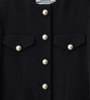 KIMHEKIM Pearl Button Evening Coat - Black - Thumbnail 5