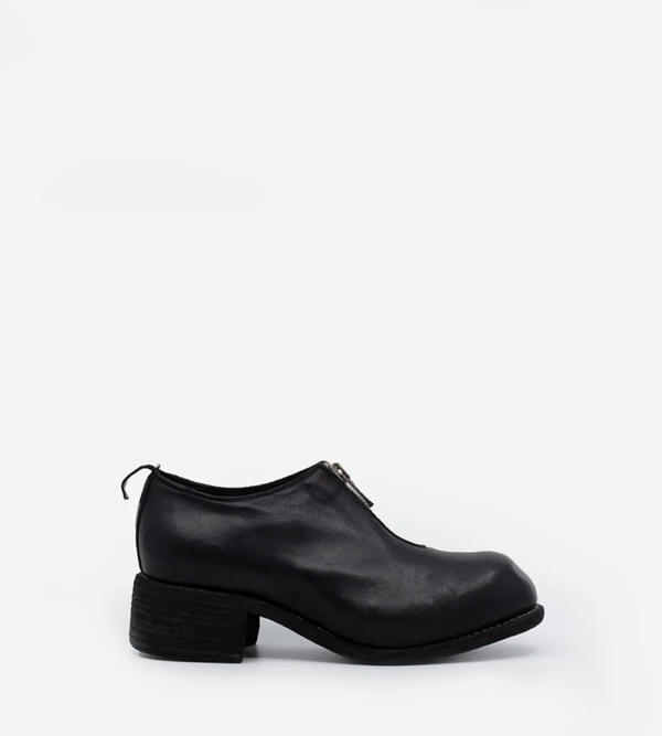 Guidi PL0FZ Zip Front Low Shoes - Black | Garmentory