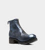 Guidi PL1WZ Stacked Heel Front Zip - Blue Foil - Thumbnail 3