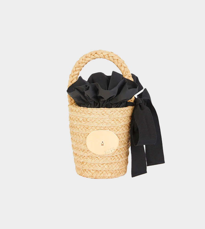 【PATOU】パトゥ 大人のカゴバック Iconic bucket bag in raffia Patou | Wicker bucket bag