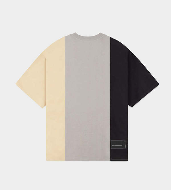 we11done Remake 3 Panel Reflective Logo T - Beige | Garmentory