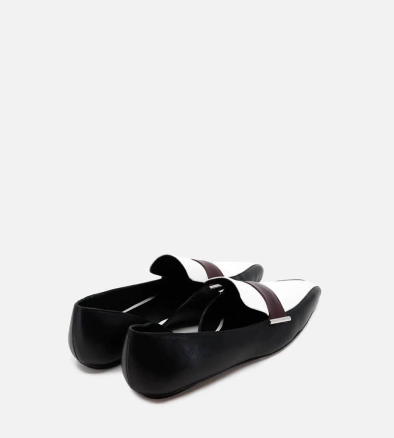 WDLT117 Rosetta Getty Colourblock Loafer - Black