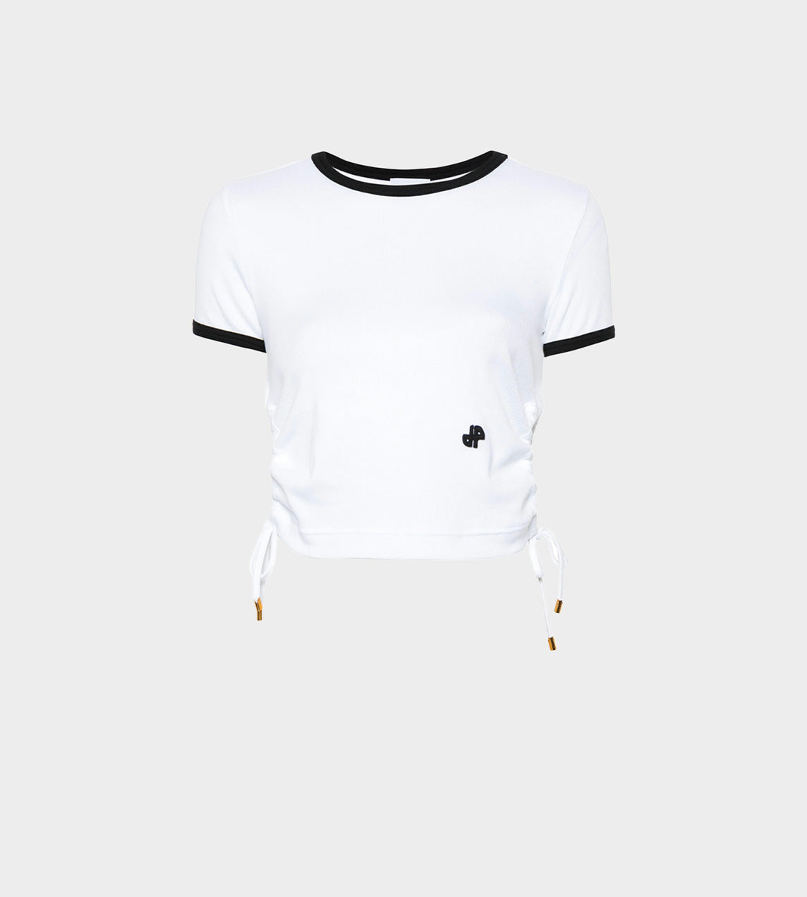 全国送料無料ギフト Patou Garmentory | White - T-Shirt Rib Loop Side トップス