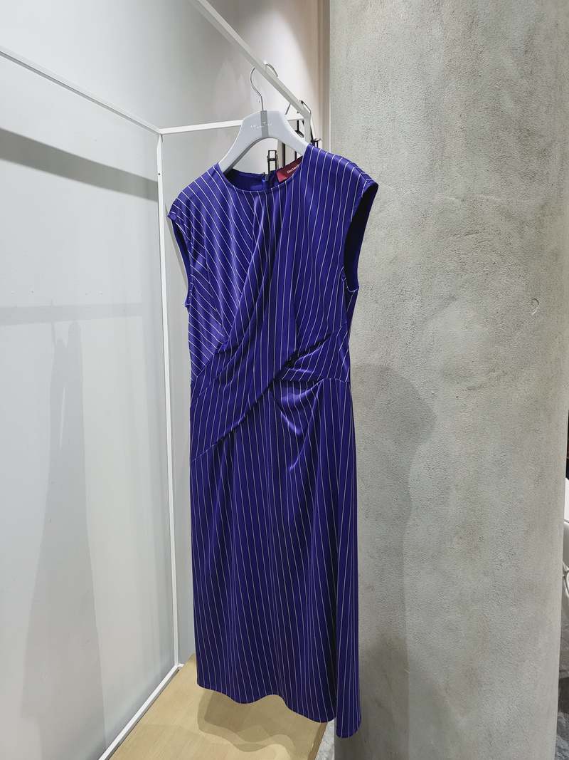 Sies Marjan Edie Pinstripe Wrap Dress - Sapphire Sies Marjan Edie Pinstripe Wrap Dress - Sapphire