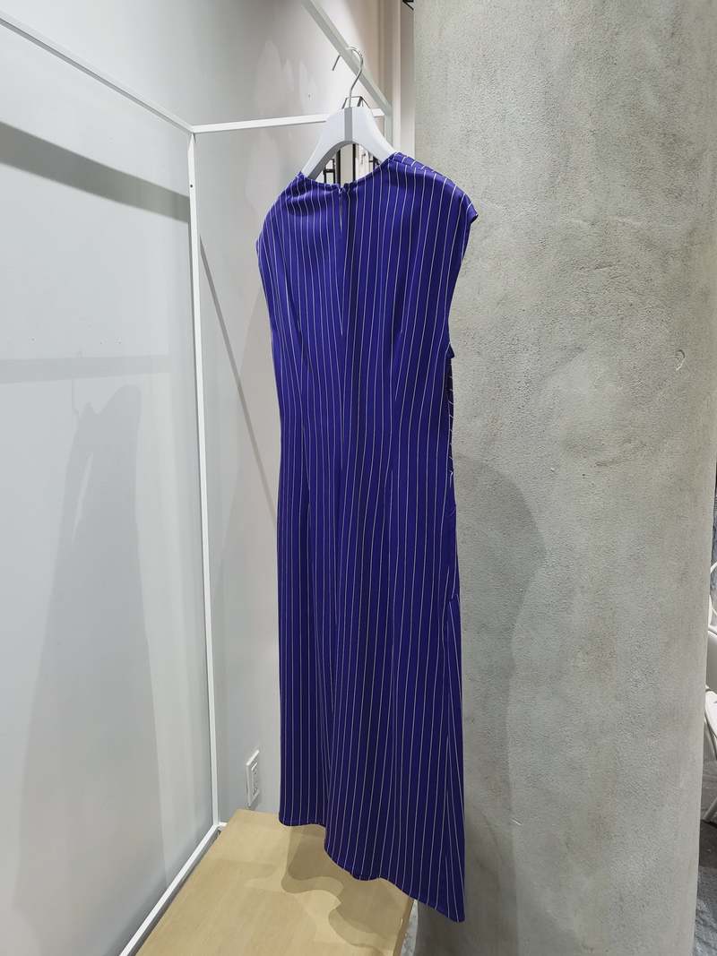 Sies Marjan Edie Pinstripe Wrap Dress - Sapphire Sies Marjan Edie Pinstripe Wrap Dress - Sapphire