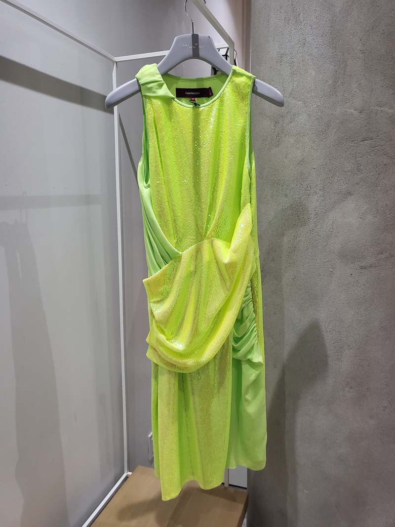Sies Marjan Quincy Side Wrapped Dress - Neon