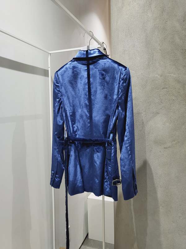 Sies Marjan Terry Velvet Belted Blazer - Turquoise Sies Marjan Terry Velvet Belted Blazer - Turquoise