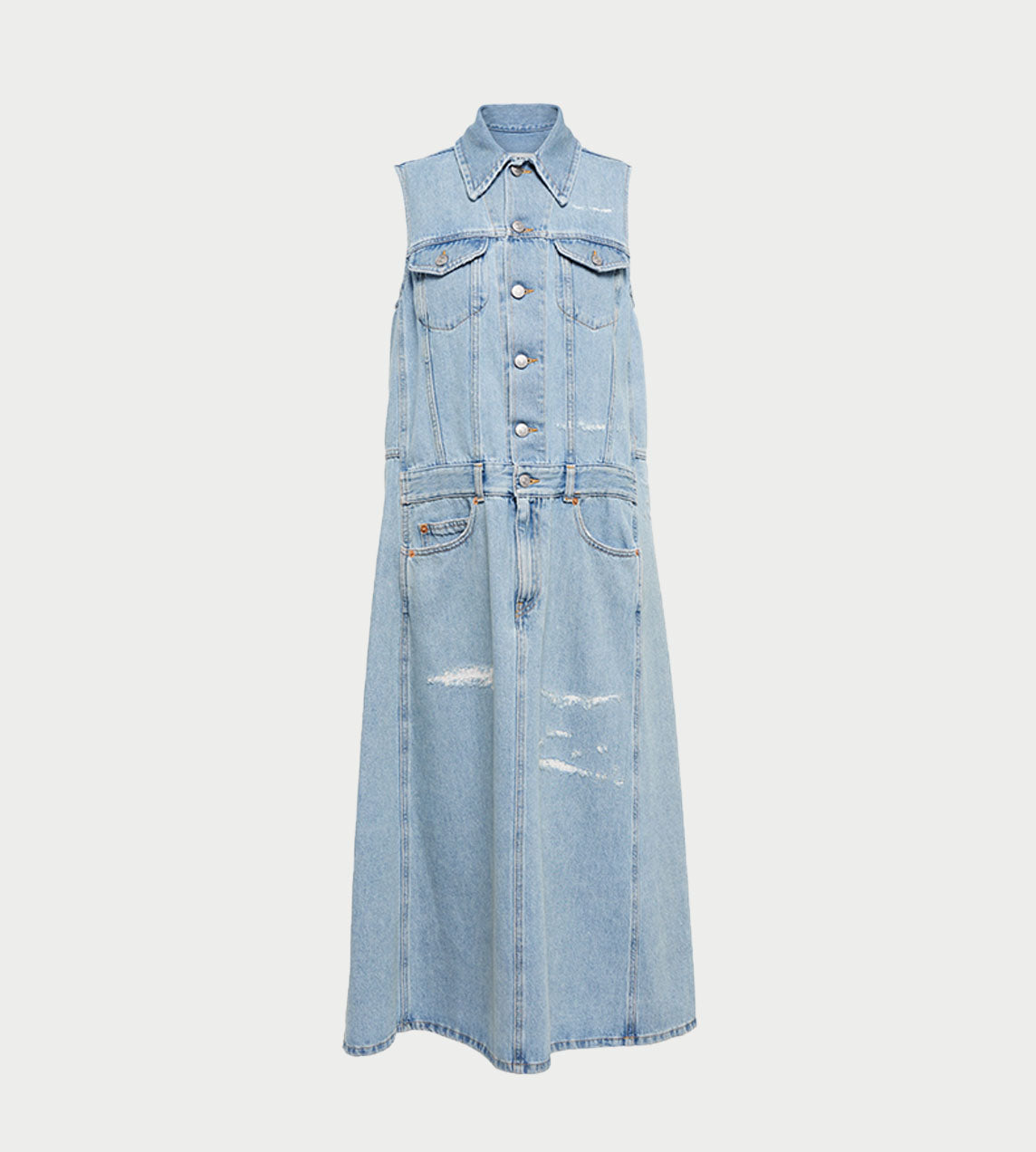 【MM6 MAISON MARGIELA】DENIM MAXI DRESS MM6-Maison-Margiela---Denim-