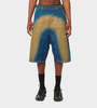 Y/project Souffle Denim Shorts - Blue/Yellow - Thumbnail 1