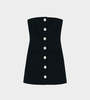 KIMHEKIM Strapless Mini Dress - Black/White - Thumbnail 1