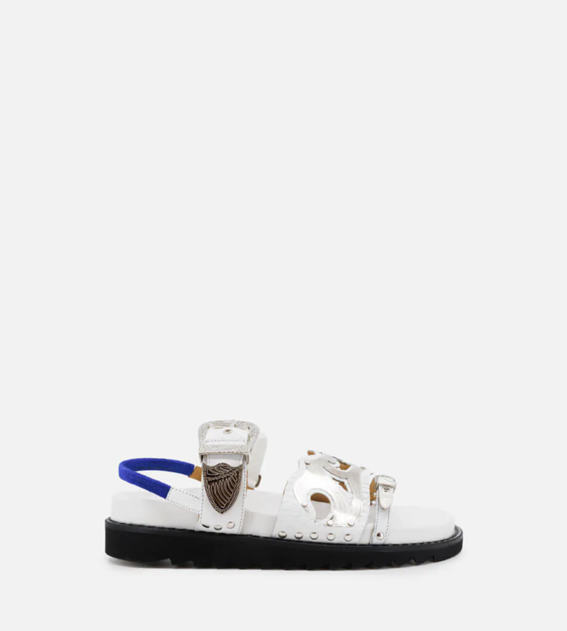 Toga Pulla Two Buckle Sandal - White | Garmentory