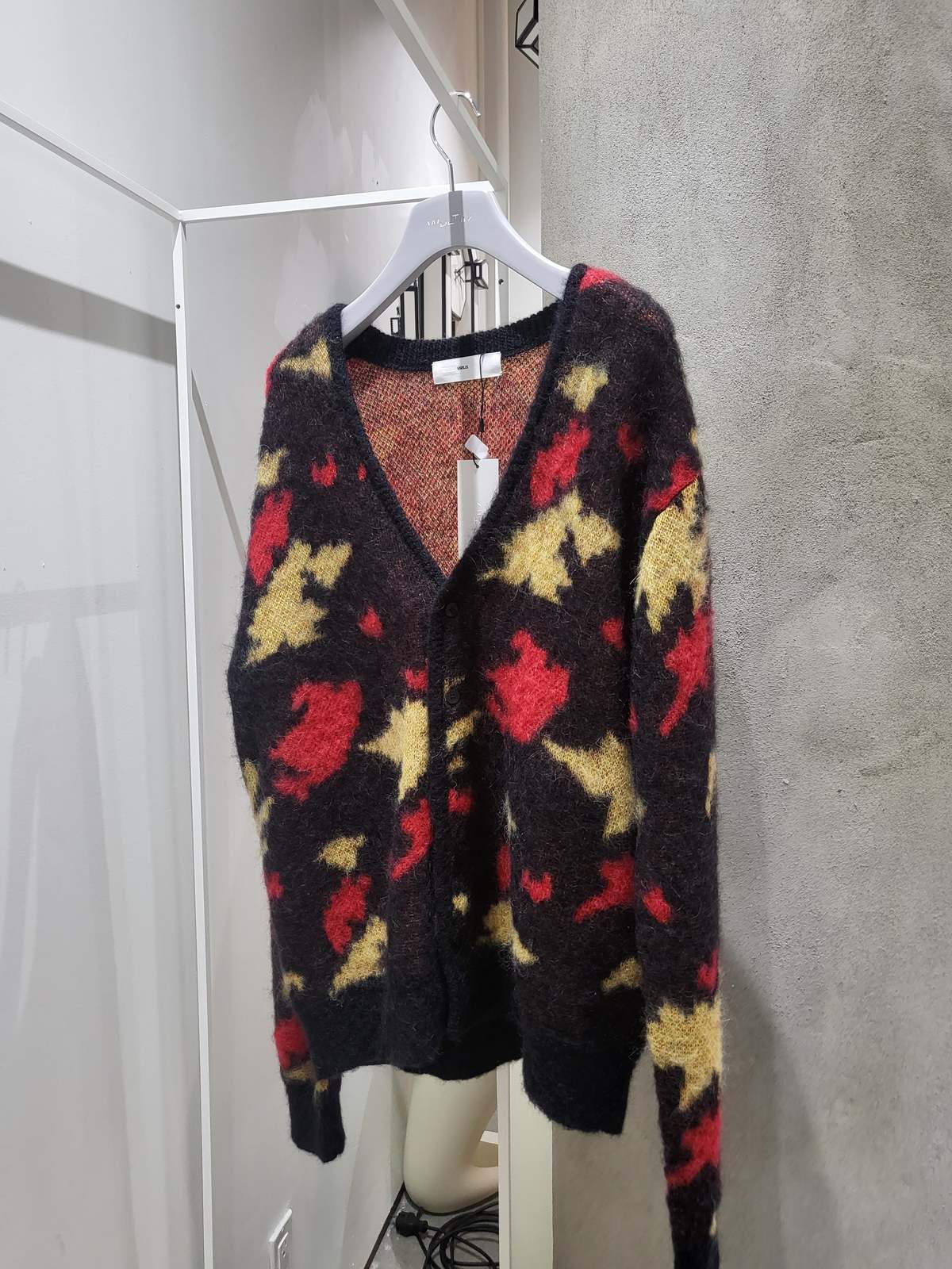 TOGA VIRILIS Wool Jacquard Cardigan