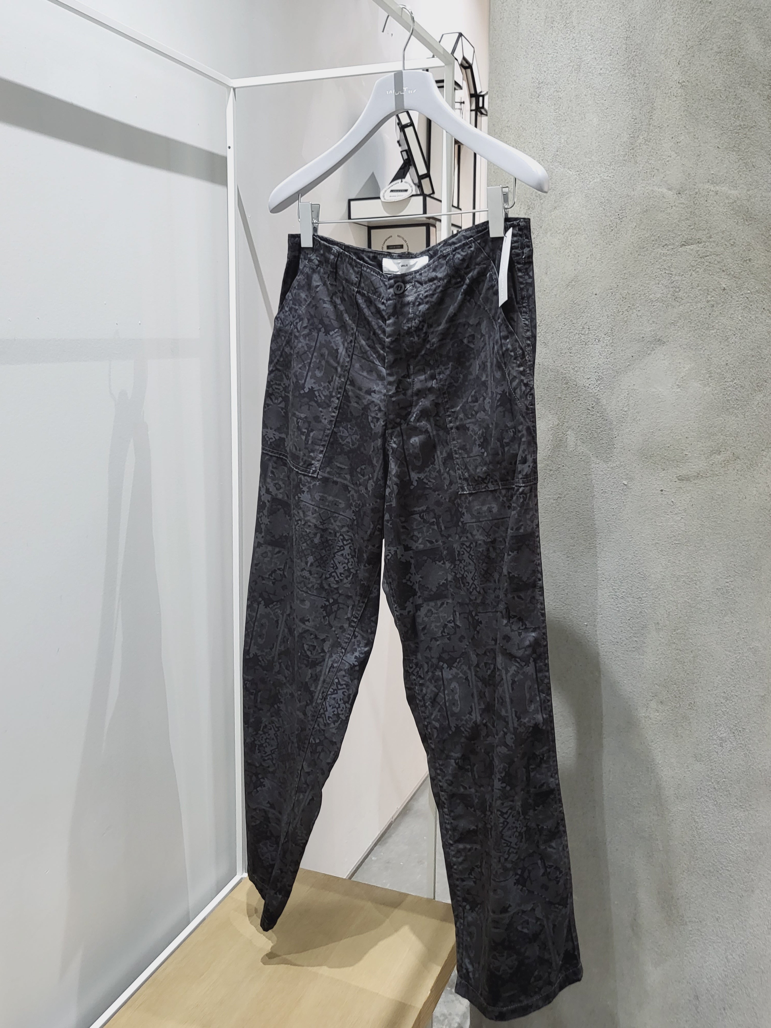 Toga Virilis Tile Print Wide Leg Pant - Navy | Garmentory