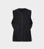 Issey Miyake Unfold Zip Front Vest - Black - Thumbnail 1