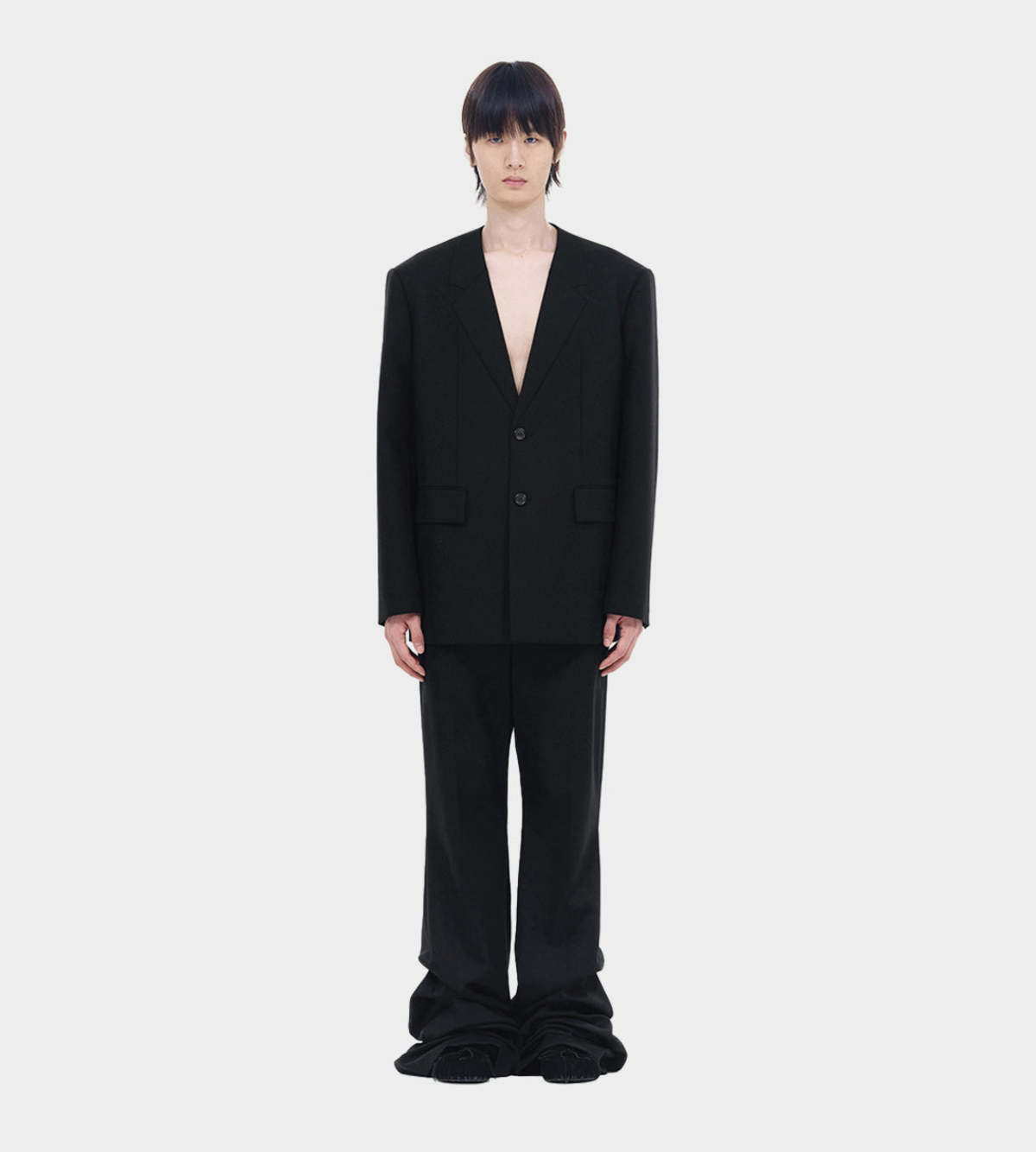 we11done Wave Bootcut Pants - Black | Garmentory