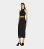 Patou Wave Milano Long Skirt - Black - Thumbnail 2