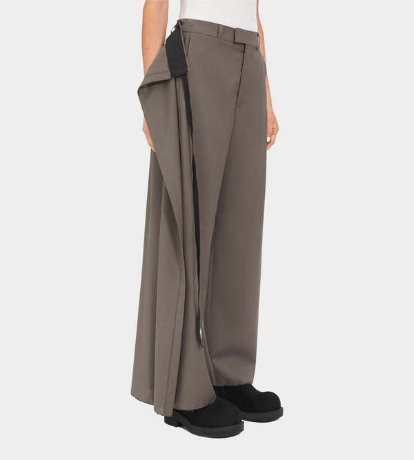 パンツ Mm6 Maison Margiela Wool Blend Trousers Black Twist Wool Blend Trousers by MM6 Maison Margiela on Sale