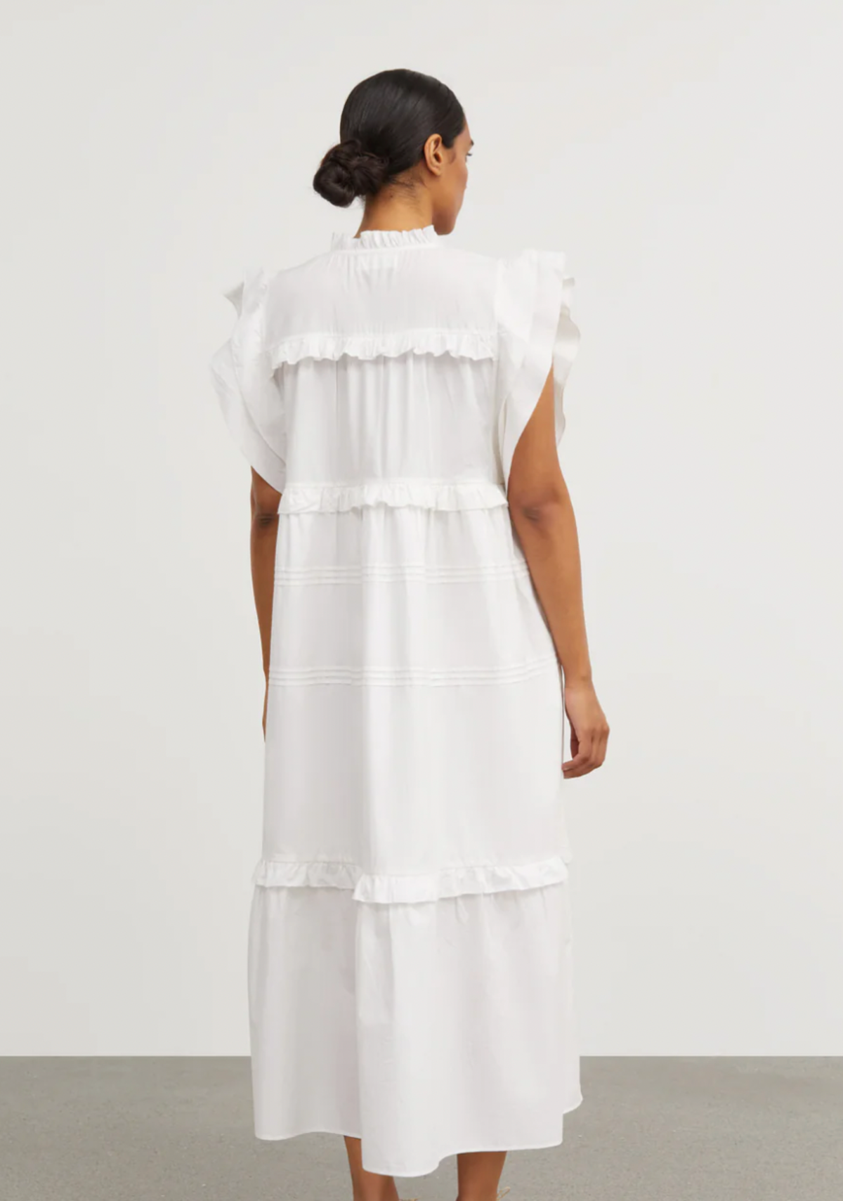 skall studio Clover Dress - Optic White | Garmentory