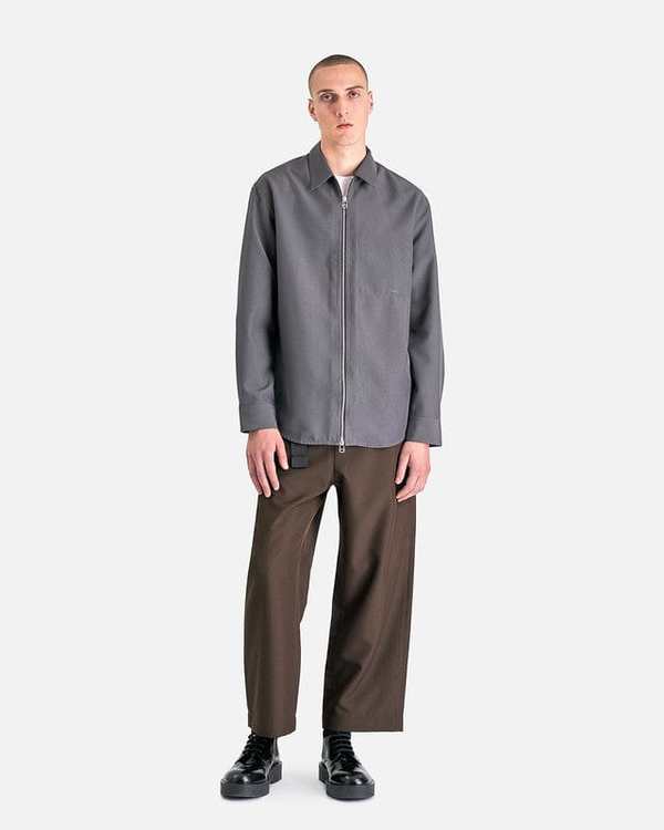 OAMC Ian Shirt - Dark Grey | Garmentory