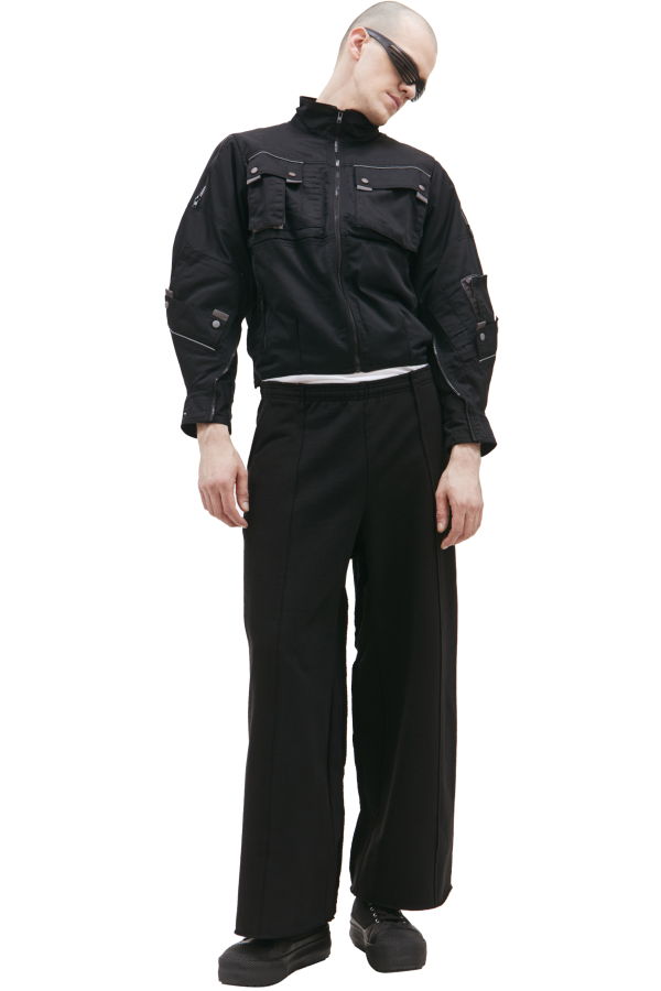 PROTOTYPES patch pockets Bomber jacket - black