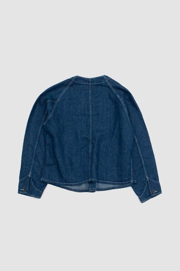 Beams Plus Engineer Twill Linen Jacket - Indigo | Garmentory
