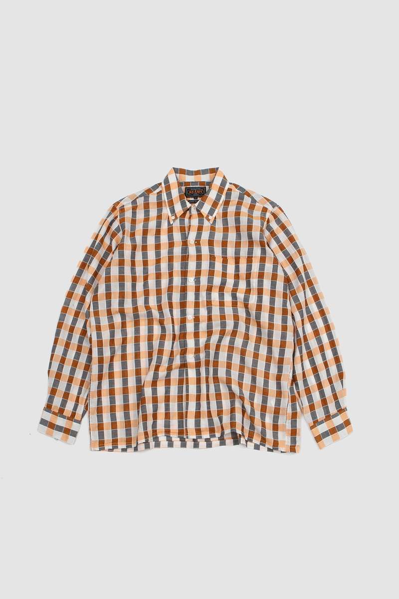 トップス BEAMS PLUS B.D. Panama Plaid Classic Fit Beams Plus Open B.D. Panama Shirt in Green for Men | Lyst