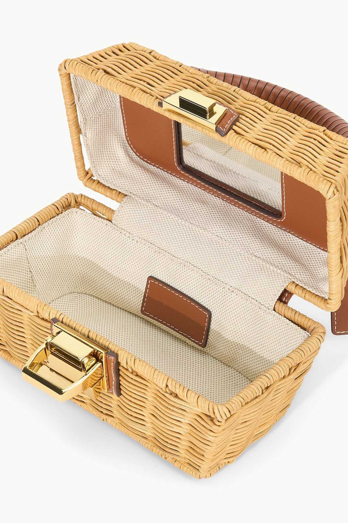 Staud Wicker Tackle Box Bag - Natural | Garmentory