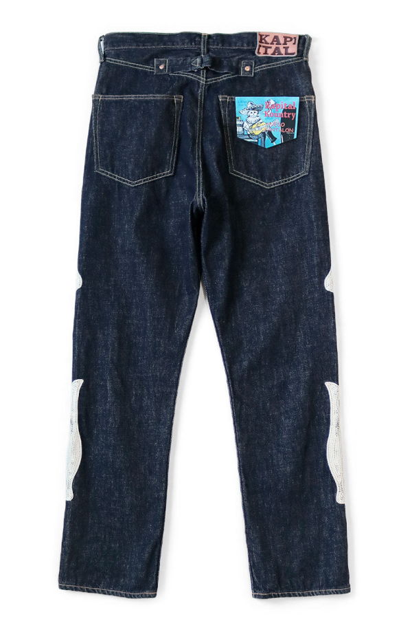 Kapital 12.5oz Denim MEXICAN TUXEDO 5P OKAGILLY Jeans - Indigo