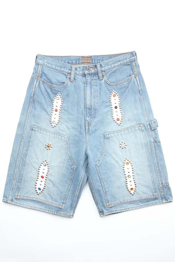 Kapital 14oz Denim Shorts (STUDS Remake) - PRO | Garmentory