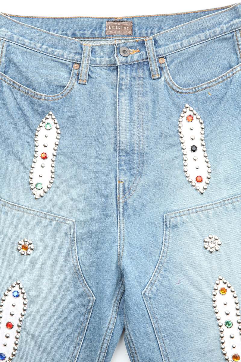 Kapital 14oz Denim Shorts (STUDS Remake) - PRO | Garmentory