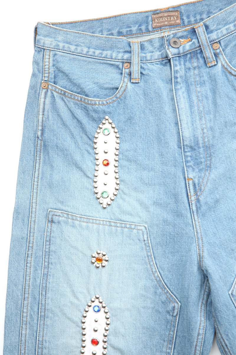 Kapital 14oz Denim Shorts (STUDS Remake) - PRO | Garmentory