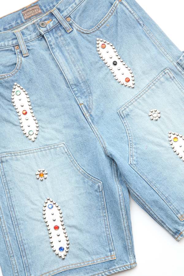 Kapital 14oz Denim Shorts (STUDS Remake) - PRO | Garmentory