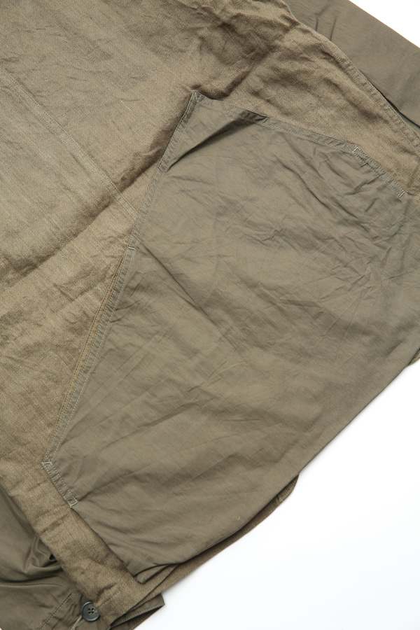 Kapital Linen Chino Cloth x Gabardine RINGOMAN Coverall - Khaki