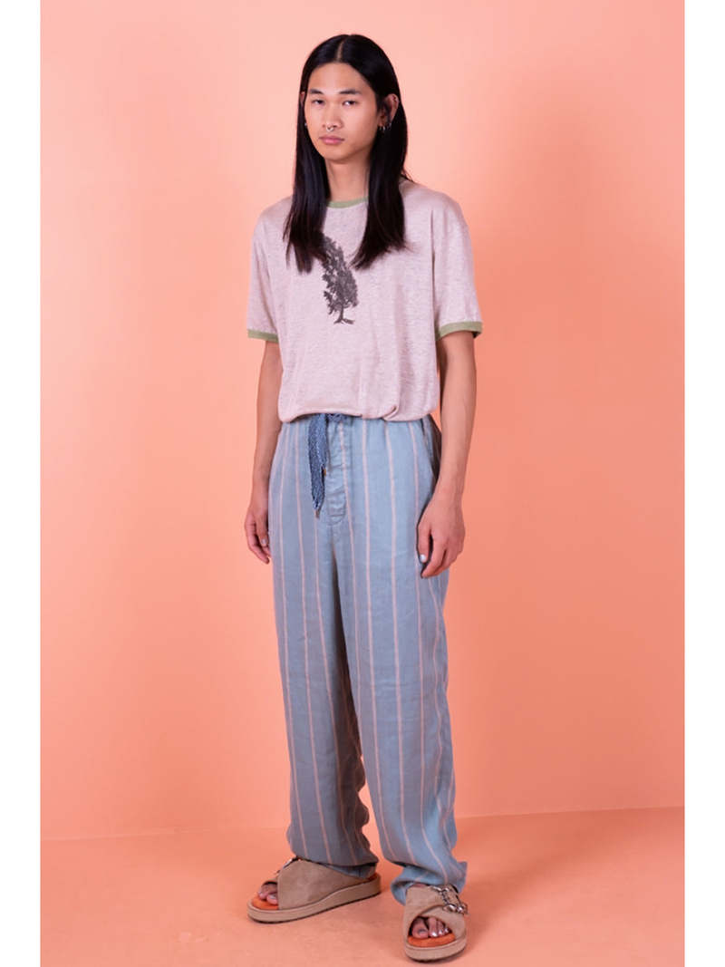 Kapital Linen Phillies Stripe Aviator Suit Cut Pants