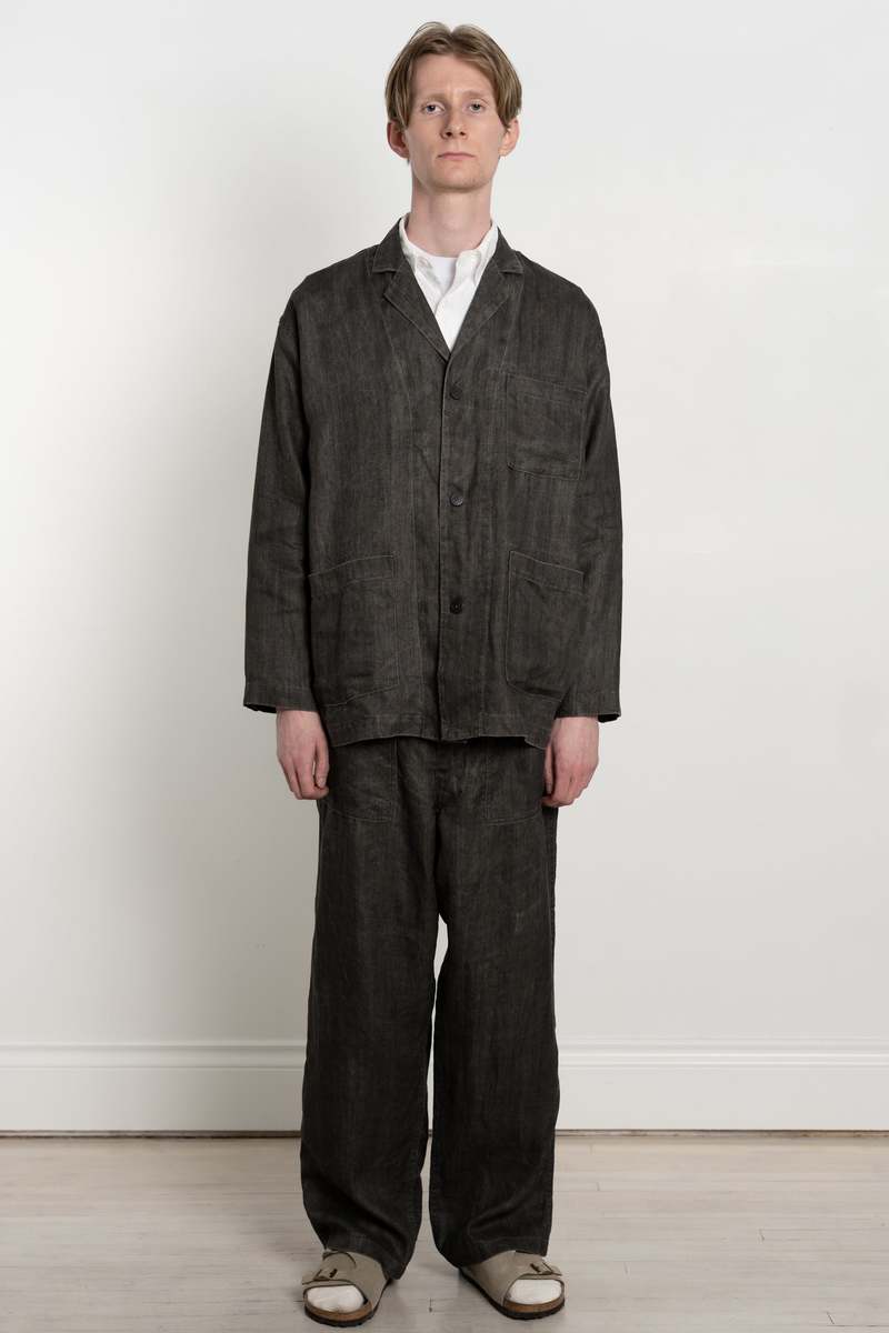 ジャケット・アウター WORKERS Summer Jacket Charcoal Linen WORKERS Summer Jacket Charcoal Linen – by CITRON