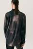 Silk Laundry Short Sleeve Boyfriend Shirt - Smoke - Thumbnail 3