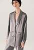 Silk Laundry Relaxed Blazer - Grey Pearl - Thumbnail 1