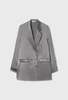 Silk Laundry Relaxed Blazer - Grey Pearl - Thumbnail 5