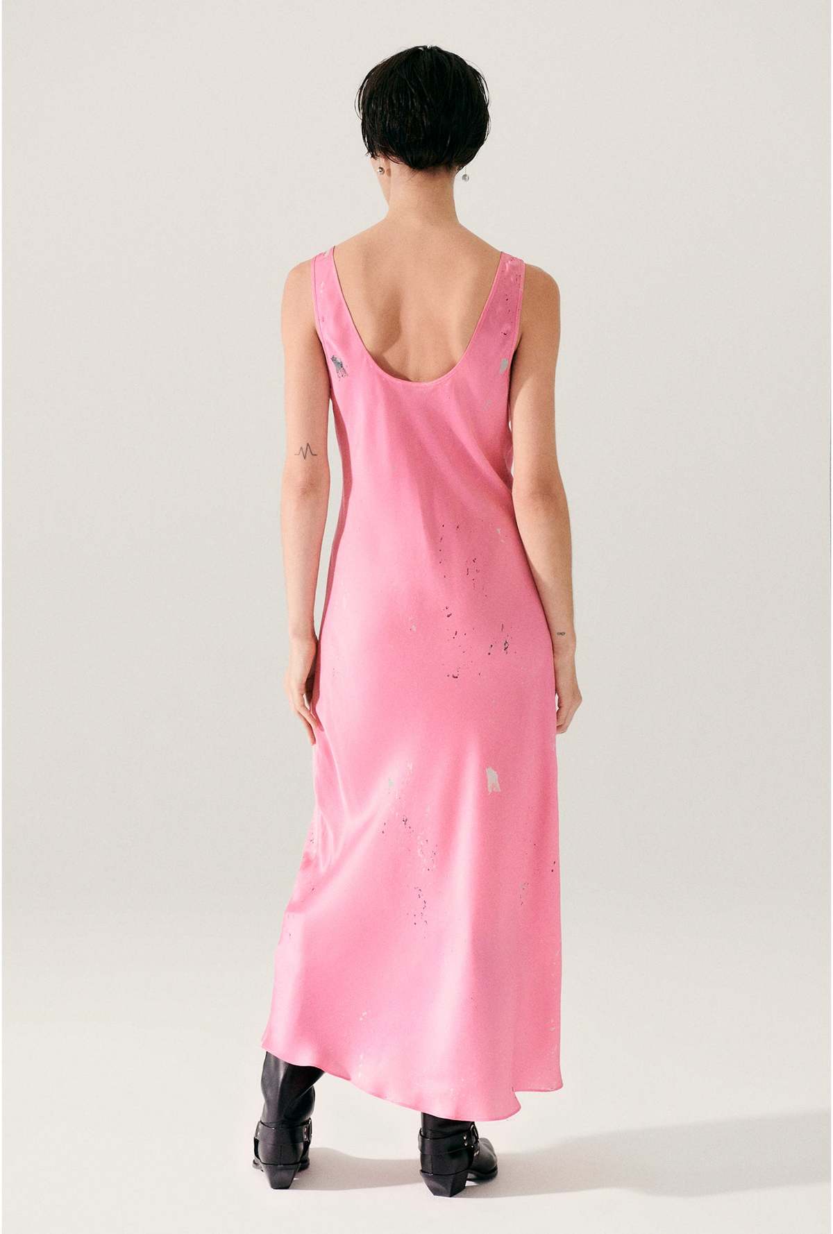 Silk Laundry Scoop Neck Dress - Hog Wash - Image 2 of 5