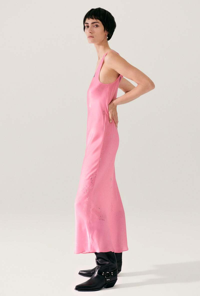 Silk Laundry Scoop Neck Dress - Hog Wash