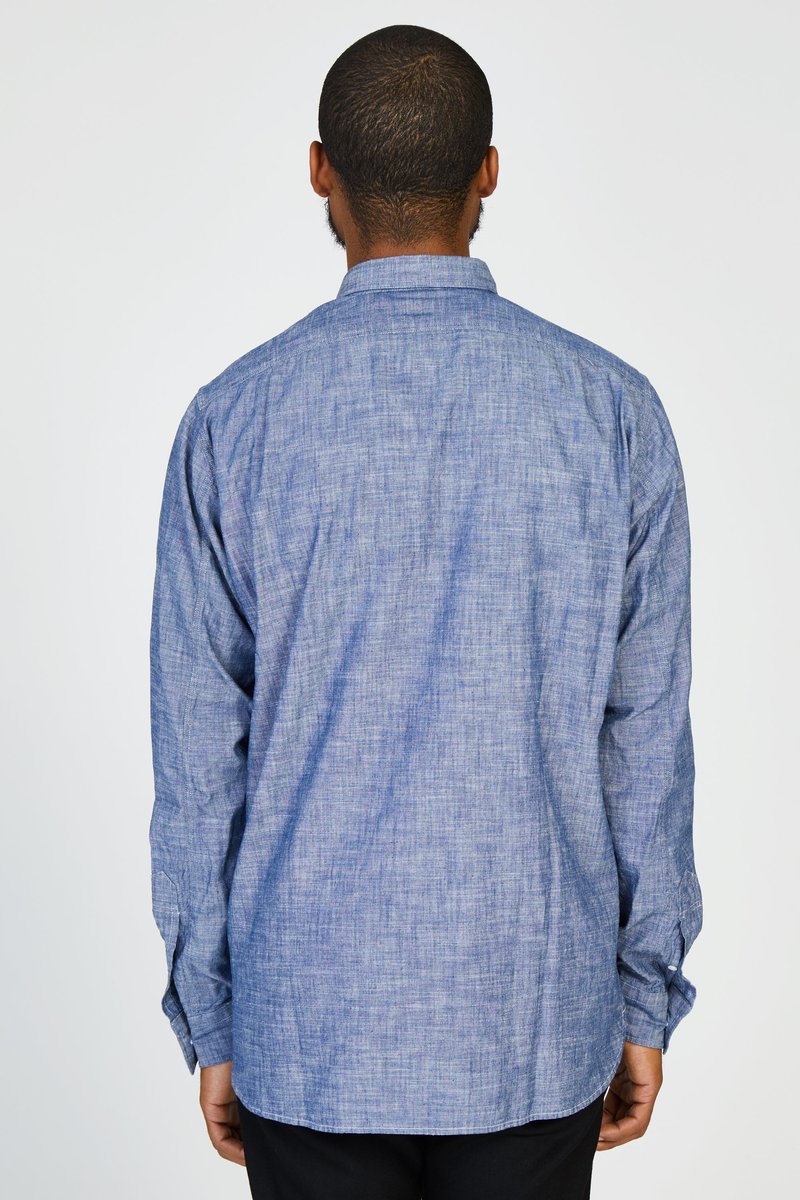 PRESIDENTS MISSOURI JAPANESE SELVEDGE CHAMBRAY SHIRT - INDIGO